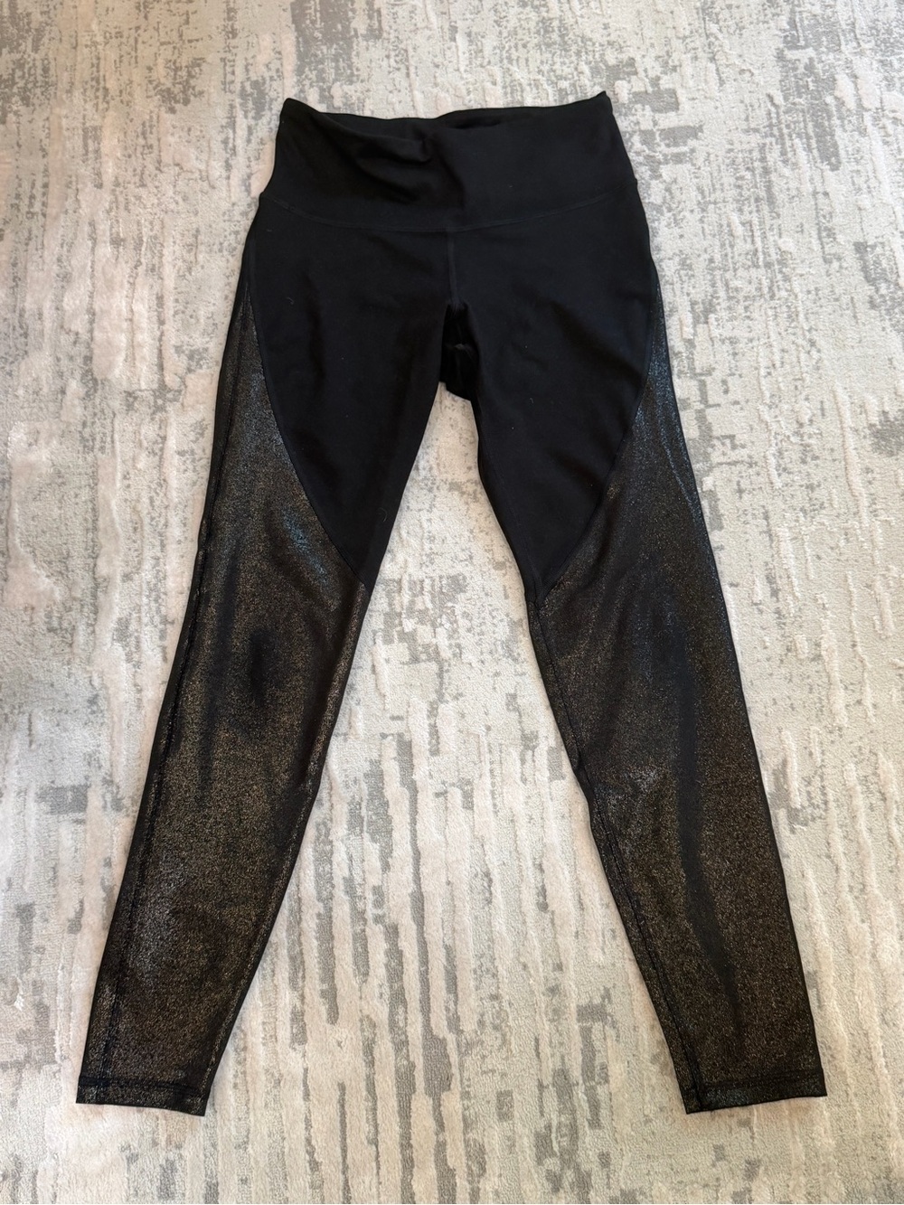 New Old navy active Shimmery Black High-Waist Leggings